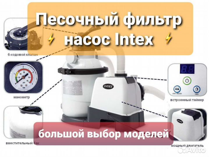 Песочный фильтр насос Intex 26646