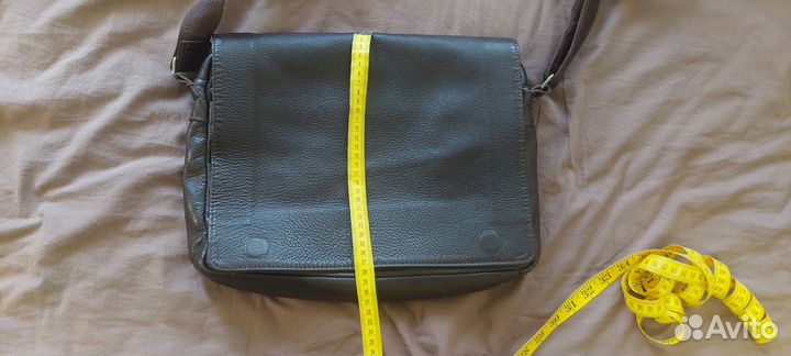 Сумка натуральная кожа коричневая мужская