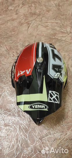 Кроссовый шлем с очками