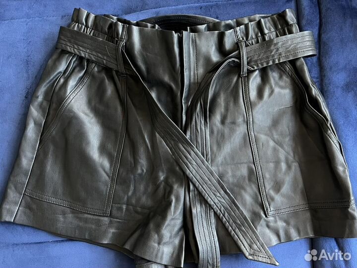 Шорты из экокожи zara