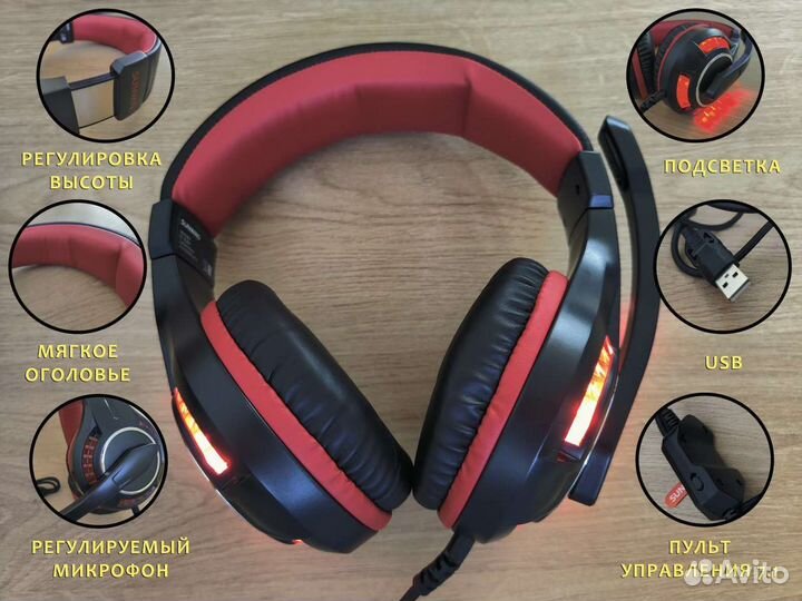 Игровые наушники с микрофоном Sunwind SG-HS600G