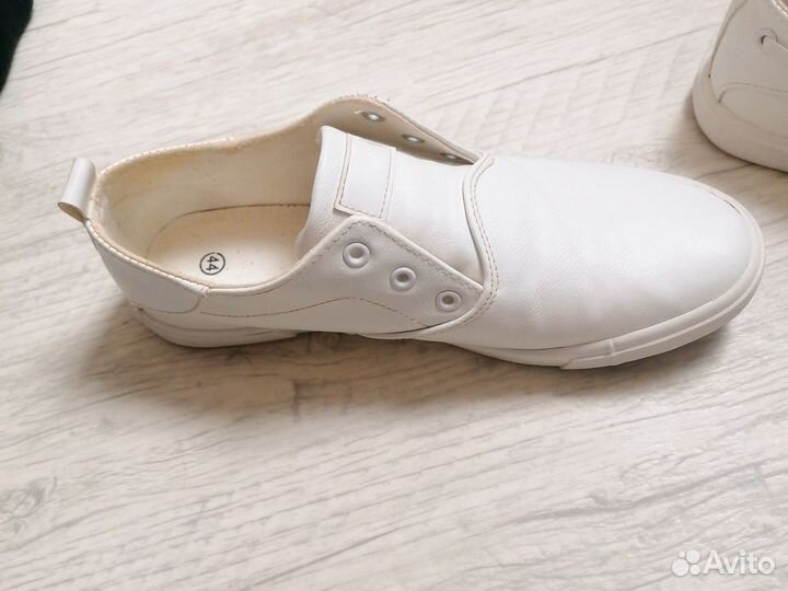 Кожаные кеды мужские 42