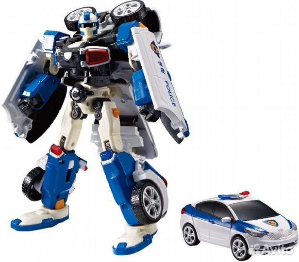 Тобот С робот полицейская машина