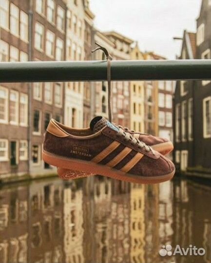 Кеды adidas amsterdam женские brown