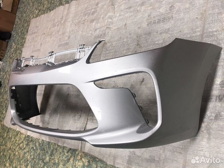 Передний бампер Серебро RHM Kia Rio 2017-2020