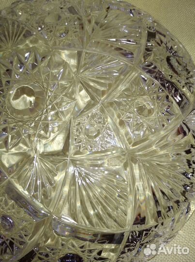Блюдо-ваза хрусталь СССР