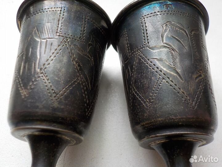 Бокалы для Кидуша.Серебро 1899-1908 гг.Заходер И Е