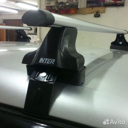 Поперечины аэро серебро за проем двери. Оригинал