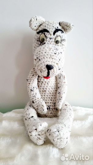 Вязаные игрушки Тигр и волк
