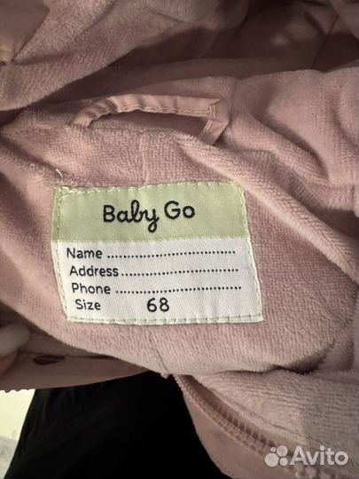 Зимний комбинезон для девочки 68