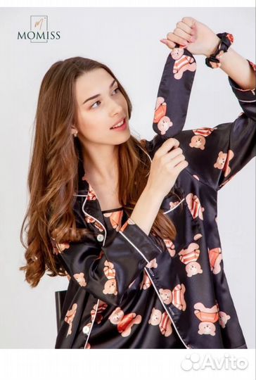 Пижама шёлковая 7в1 новая