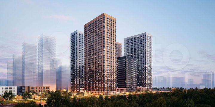 1-к. квартира, 36 м², 10/33 эт.