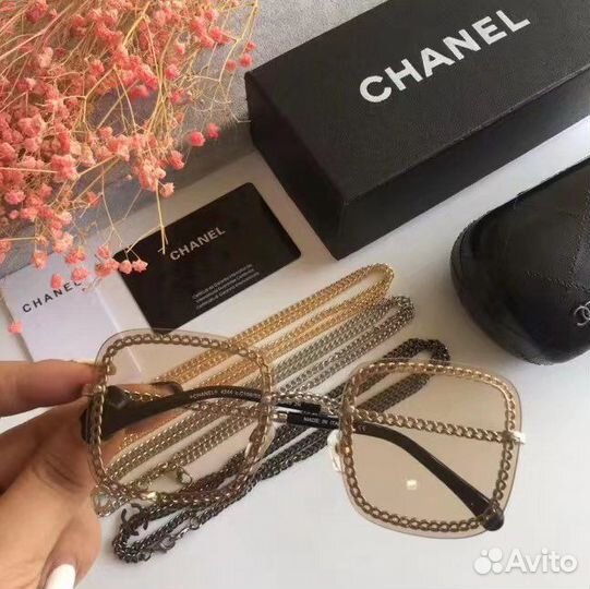 Очки Chanel safilo с цепочкой