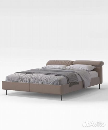 Кровать с двумя подголовниками Caira