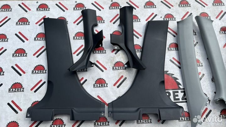 Обшивка салона пластик обшивки стоек lancer 10