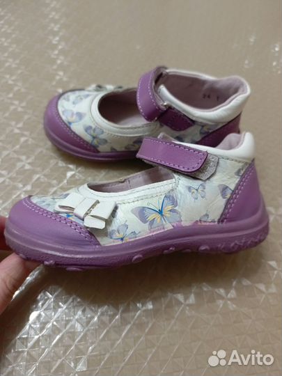 Туфли для девочки 24 размер розовые