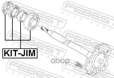 Подшипник ступ.suzuki jimny 98- зад. +ABS KIT-J