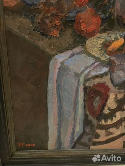 Натюрморт с фруктами, картина маслом в интерьер