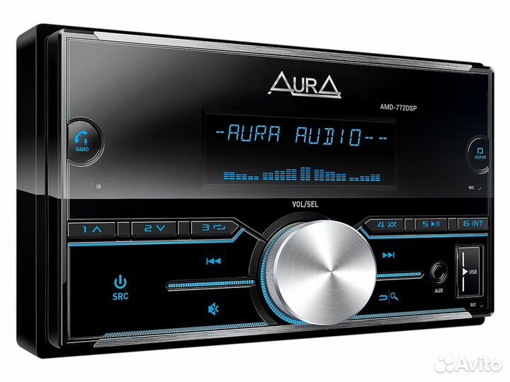 2 DIN процессорная автомагнитола AurA AMD-772 DSP