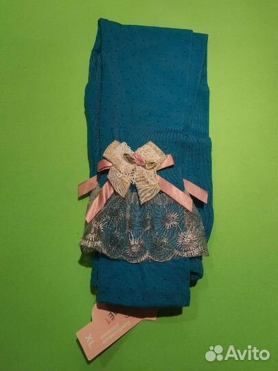 Набор 4 шт леггинсов 7-8 лет