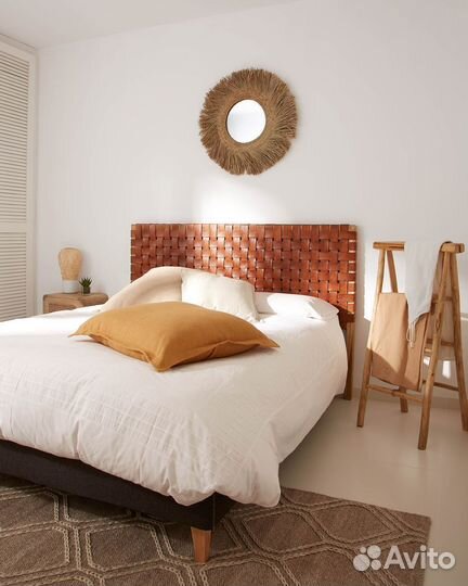 Зеркало Rumer из натурального волокна 72 см