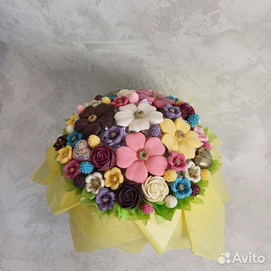 Шоколадные цветы букет на последний звонок