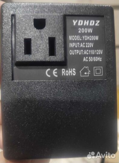 Трансформатор (адаптер) с 220 v на 110 v 200 w