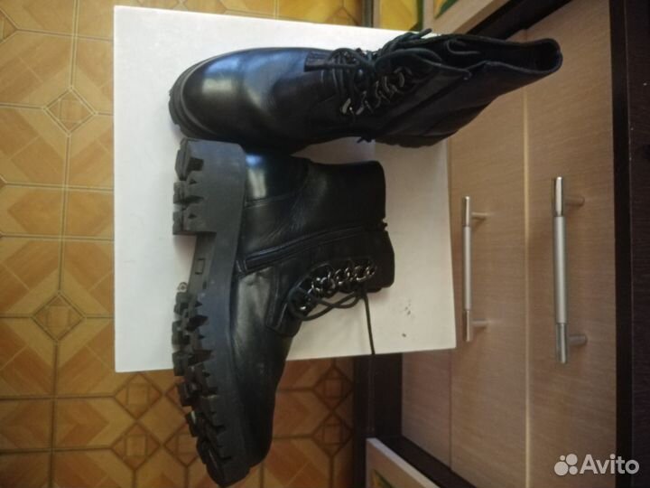 Ботинки демисезонные женские натуральная кожа 39