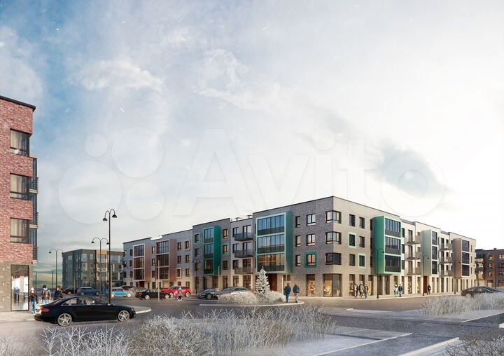 2-к. квартира, 76,7 м², 4/5 эт.