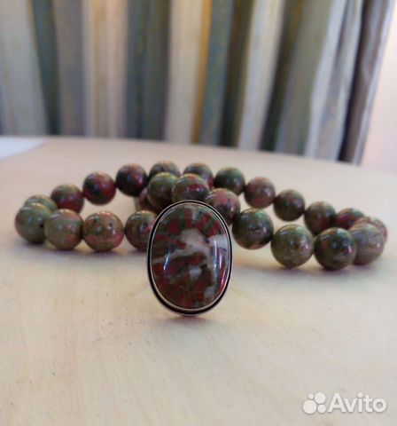 Винтажное кольцо с яшмой