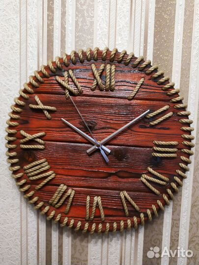 Настенные часы из дерева Лофт / Loft