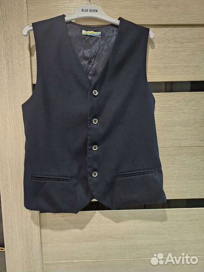 Жилетка школьная темно-синяя