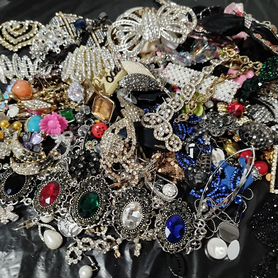 Серьги бижутерия для рукоделия лом и целые