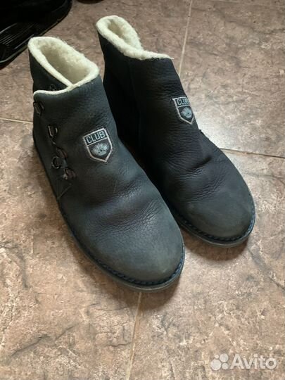 Ботинки зимние натуральная кожа натуральный мех