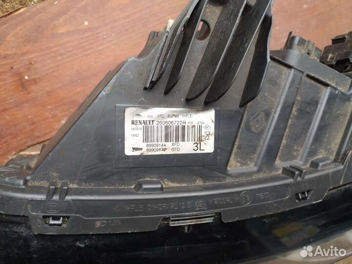 Рено талисман фара левая лэд под ремонт