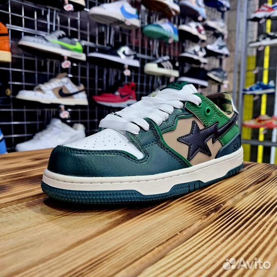 Кроссовки Bape SK8 Sta Low Green