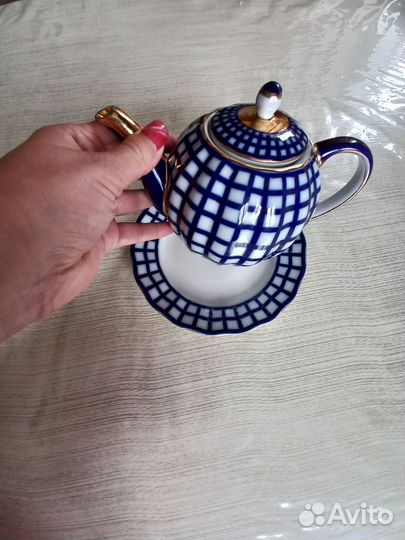 Сервиз Кобальтовая клетка лфз