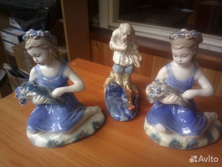 Продаются фарфоровые фигурки Гжель 50-60 г
