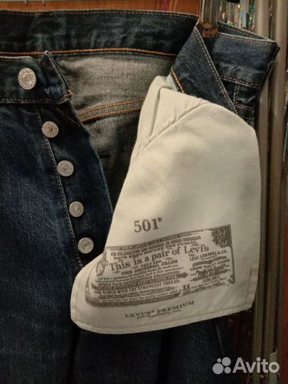 Мужские джинсы levis 501.48разм. На болтах