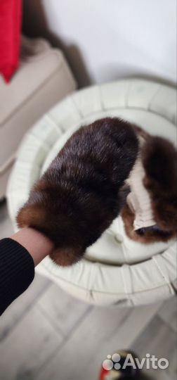 Варежки из соболя и питона