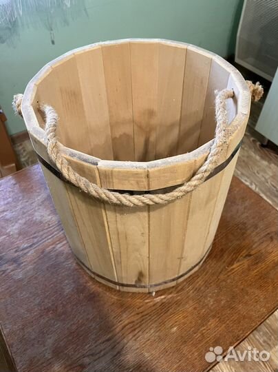 Ведро деревянное