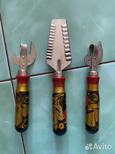 Нож для масла Хохлома СССР