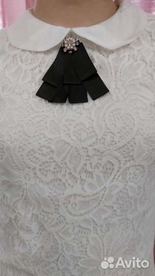 Блузка белая для девочек 12 лет