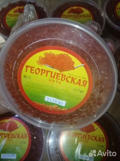 Красная икра кета