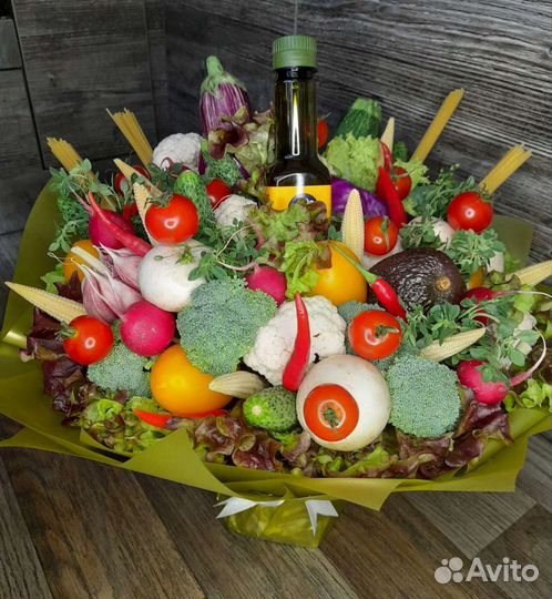 Овощной букет, съедобный букет
