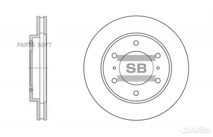 Sangsin brake SD4306 Диск тормозной SD4306 (MR4071