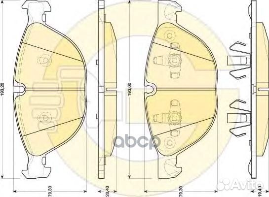 Колодки тормозные BMW X5 E70 07/X6 E71 -08.08