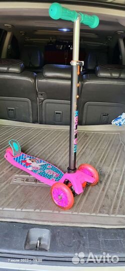 Самокат детский трехколесный бу