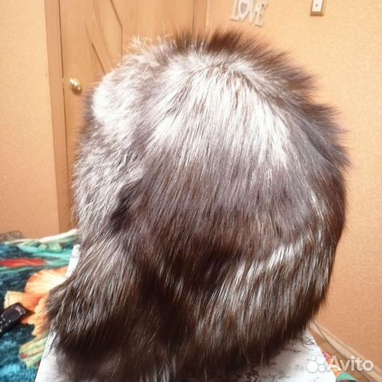 Шапка женская из чернобурки