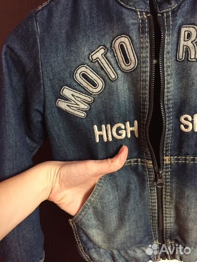 Джинсовая утеплённая куртка